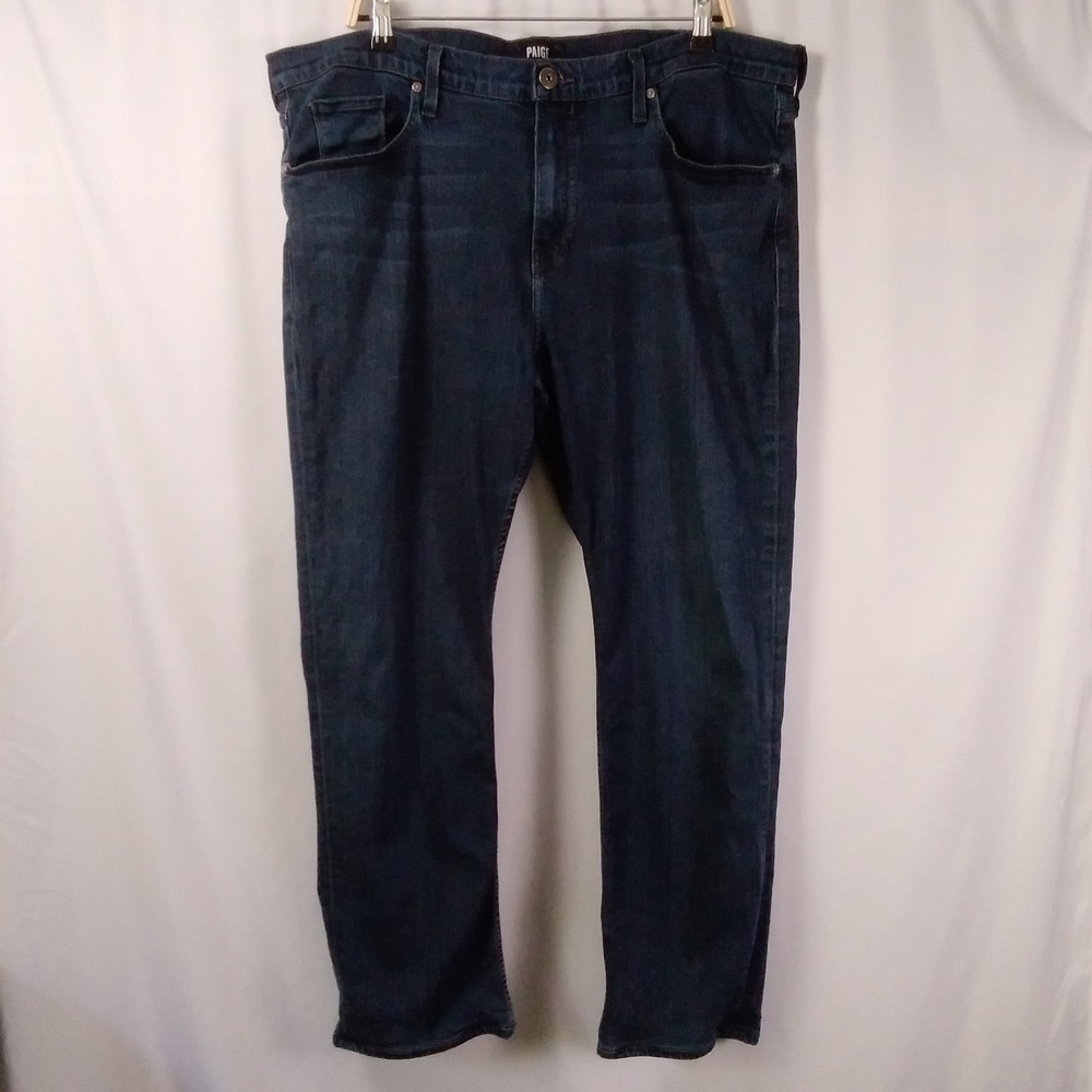 PAIGE Normandie Jeans Mens‎ Size 42 Arlo Blue Dark Wash Straight Leg Denim Pants